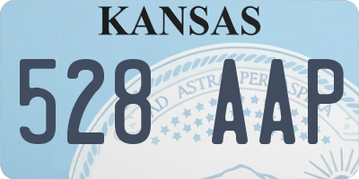 KS license plate 528AAP