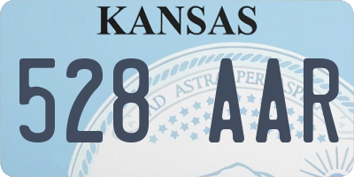 KS license plate 528AAR