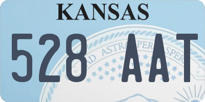 KS license plate 528AAT