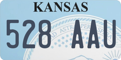 KS license plate 528AAU