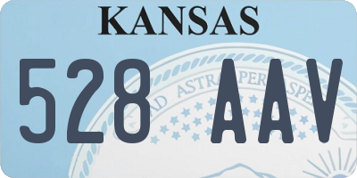 KS license plate 528AAV