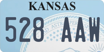 KS license plate 528AAW