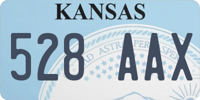 KS license plate 528AAX