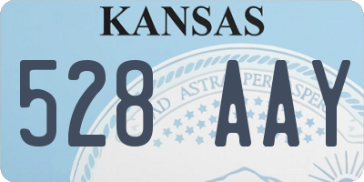 KS license plate 528AAY