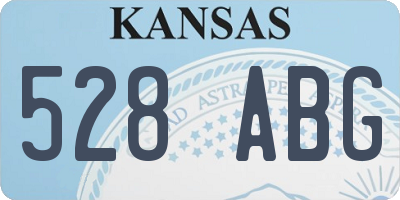 KS license plate 528ABG