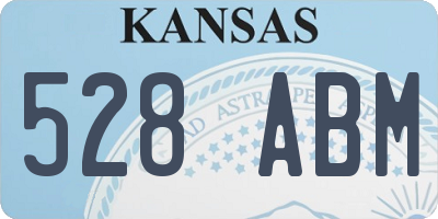 KS license plate 528ABM