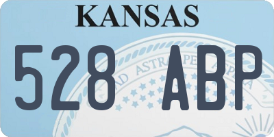 KS license plate 528ABP