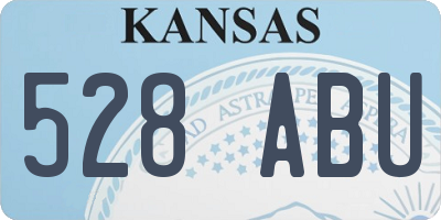 KS license plate 528ABU