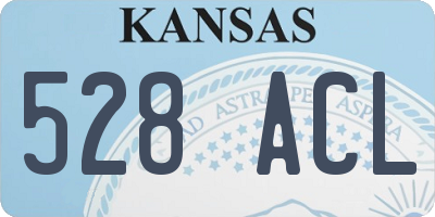 KS license plate 528ACL
