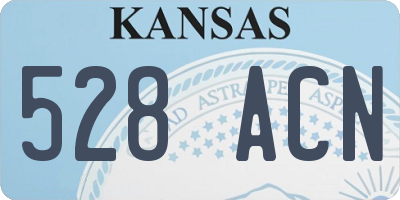 KS license plate 528ACN
