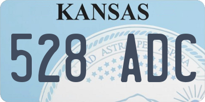 KS license plate 528ADC