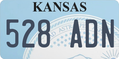 KS license plate 528ADN