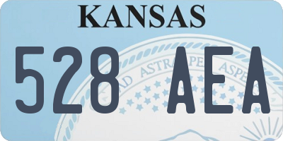 KS license plate 528AEA