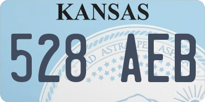 KS license plate 528AEB
