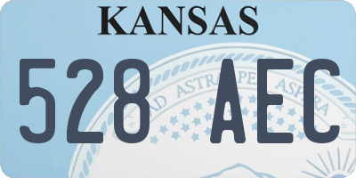 KS license plate 528AEC