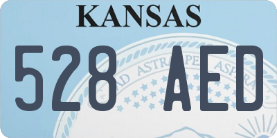 KS license plate 528AED