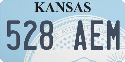 KS license plate 528AEM