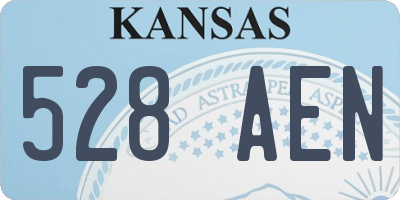 KS license plate 528AEN