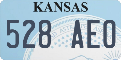 KS license plate 528AEO