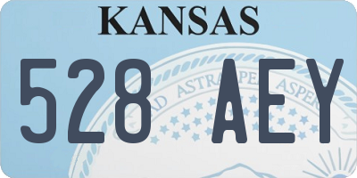 KS license plate 528AEY