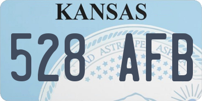 KS license plate 528AFB