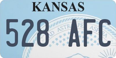 KS license plate 528AFC