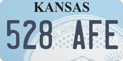KS license plate 528AFE