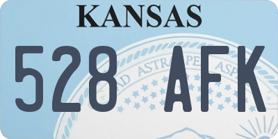 KS license plate 528AFK