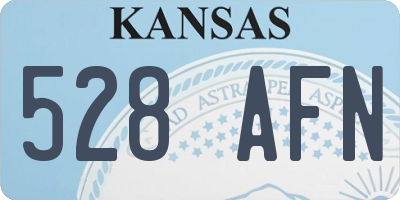KS license plate 528AFN
