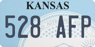 KS license plate 528AFP