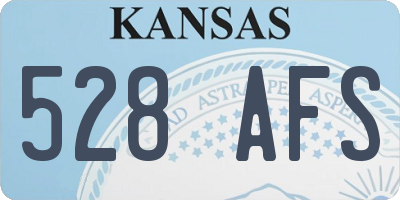 KS license plate 528AFS