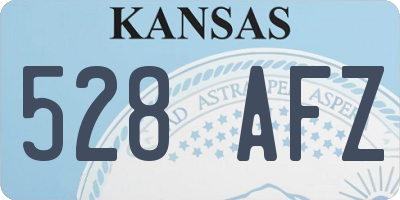 KS license plate 528AFZ