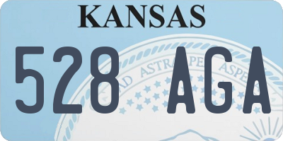 KS license plate 528AGA