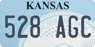 KS license plate 528AGC
