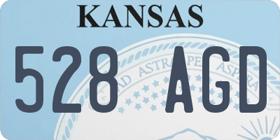 KS license plate 528AGD