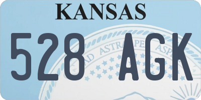 KS license plate 528AGK