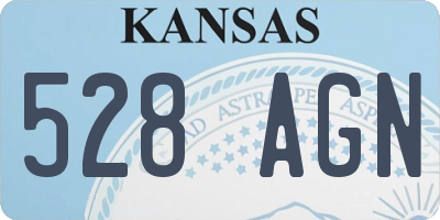 KS license plate 528AGN