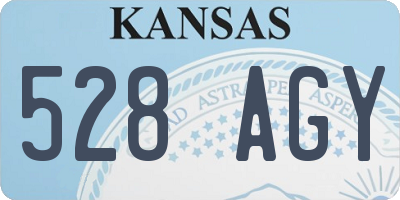 KS license plate 528AGY