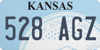 KS license plate 528AGZ