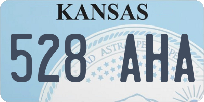 KS license plate 528AHA