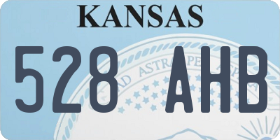 KS license plate 528AHB
