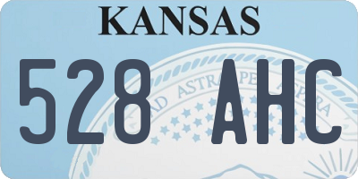 KS license plate 528AHC