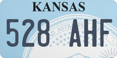 KS license plate 528AHF