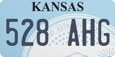 KS license plate 528AHG