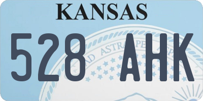 KS license plate 528AHK