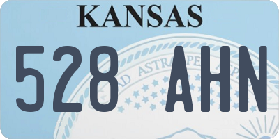KS license plate 528AHN