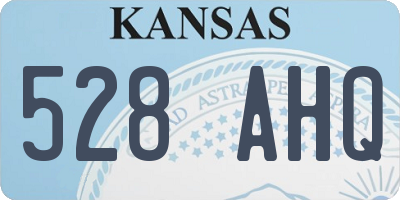 KS license plate 528AHQ