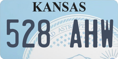KS license plate 528AHW