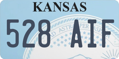 KS license plate 528AIF