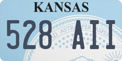 KS license plate 528AII